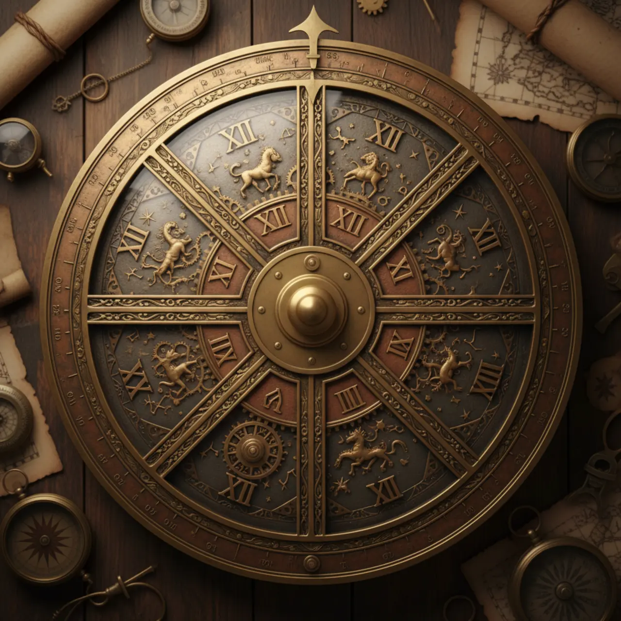 Roue de l'astrolabe pour jeu de fortune