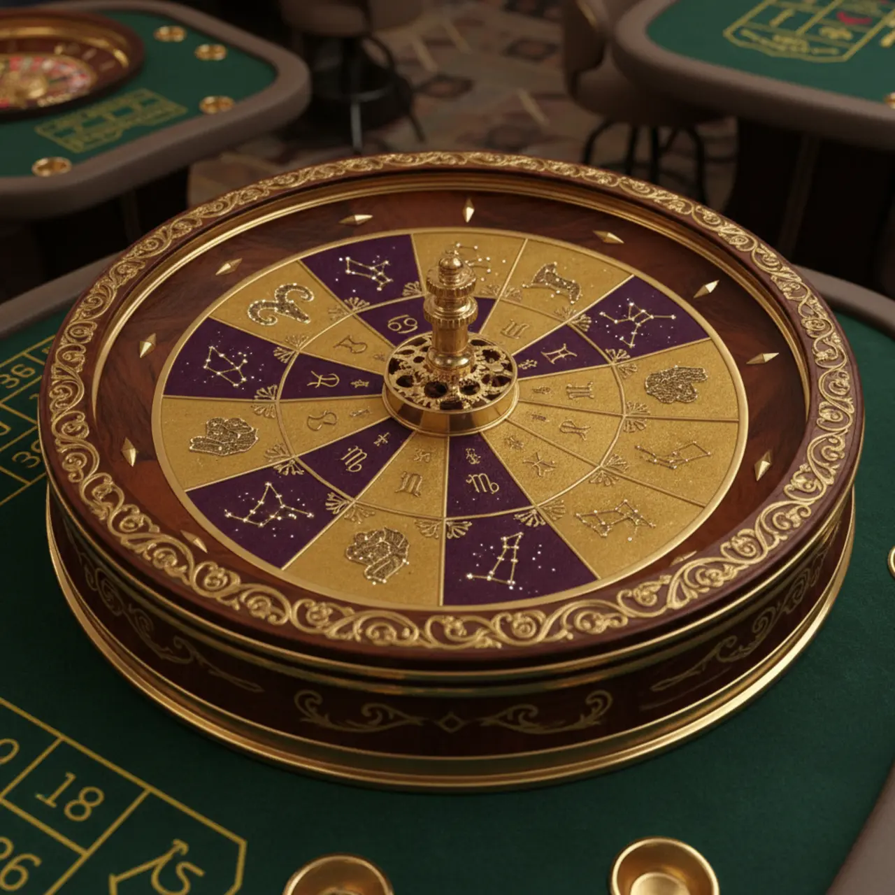 Roue du zodiaque pour jeu de roulette
